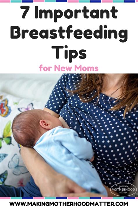 breastfeeding tips for new moms | Making Motherhood Matter