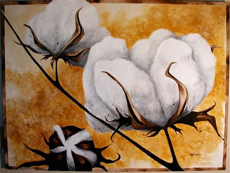 Cotton painting, Textured canvas art, Flower art painting