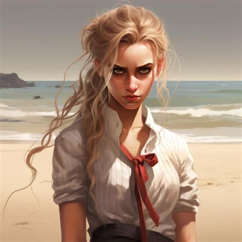 premium ai image cartoon female