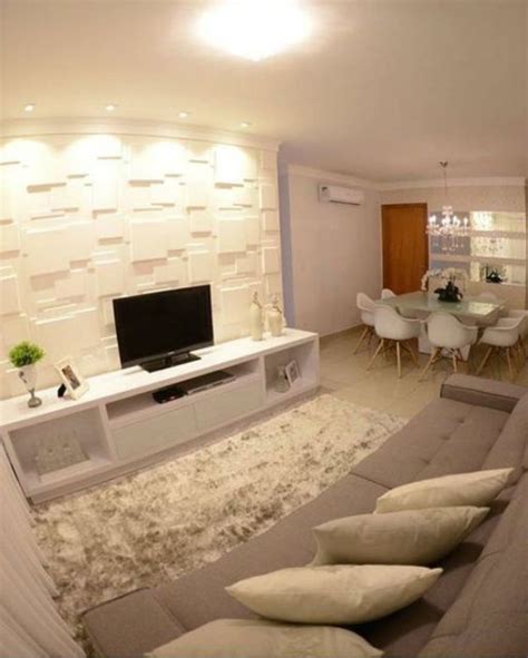 Parede De Gesso Com Televisão - Parede de Gesso – 73 Projetos belíssimos + Tipos, fotos e vantagens!