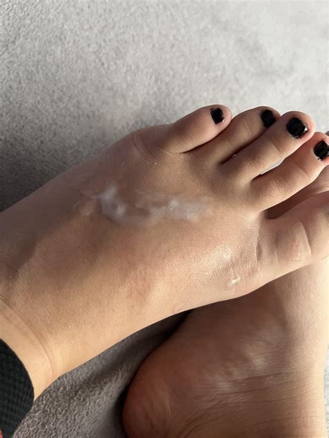 I cum instantly when you cum on my feet and I feel it hot : r/CEI