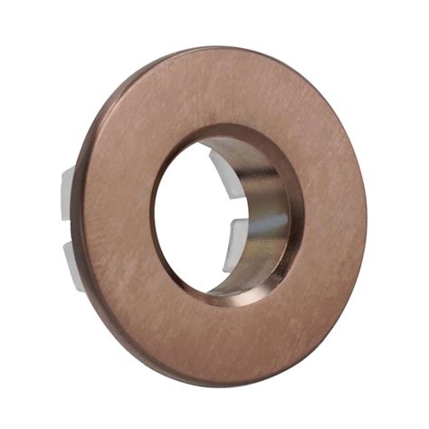 VOS Round Overflow Cover - Brushed Bronze | Tap Warehouse