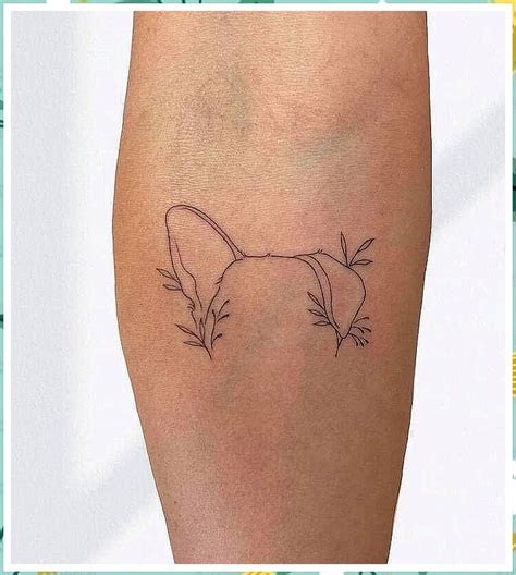 Minimalist Dog Tattoo for True Love