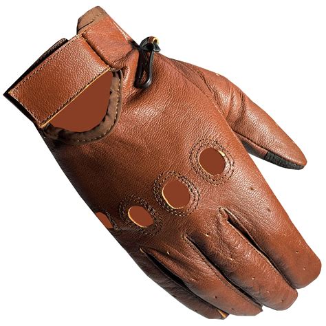 New Biker Police Leather Motorcycle Riding Ventilation Driving Gloves ...