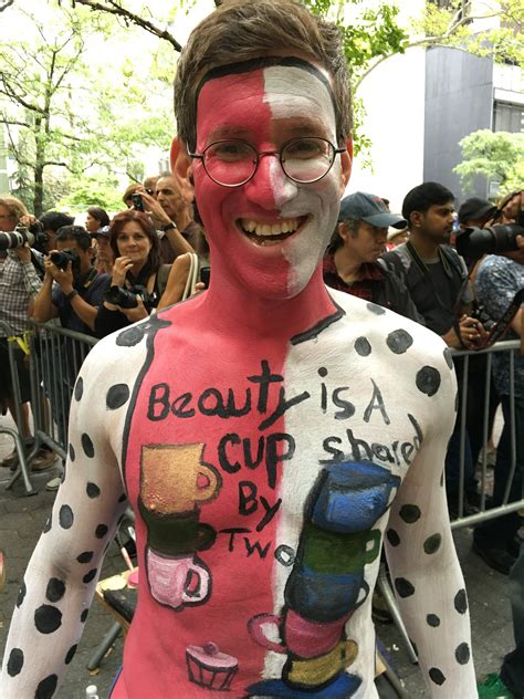 nude models  artists canvases  nyc bodypainting day ap news