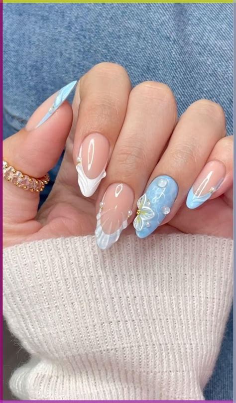 beach vacation nail colors pe nail designs blue nails gel nails