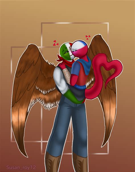 Countryhumans Mexile ( mexico x chile )