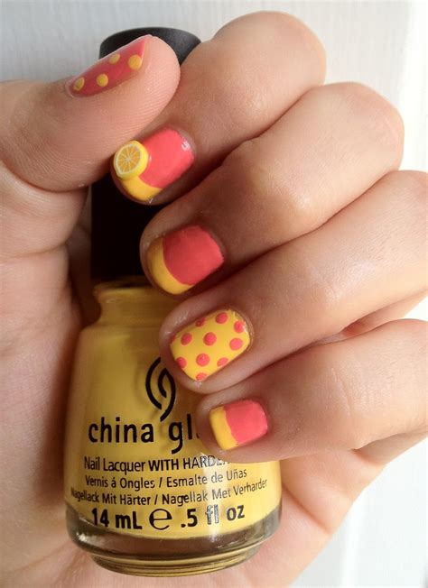 miscellaneous manicures pink lemonade nails