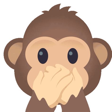 Speak No Evil Monkey Nature Sticker - Speak No Evil Monkey Nature ...