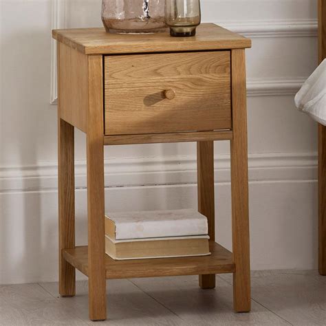 coxmoor bedside table  drawer oak shop   choice