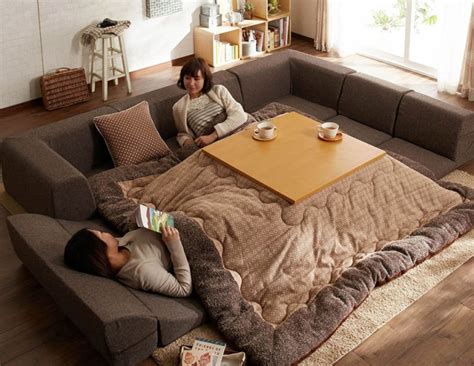 Kotatsu, A Traditional Japanese Floor Sofa Made Modern With Convertible ...