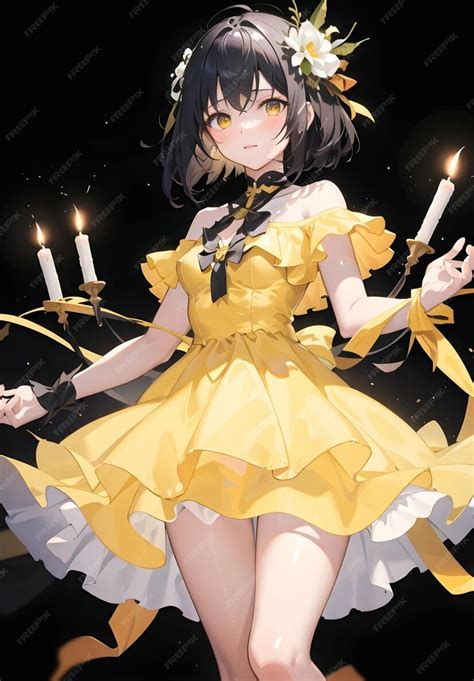 Premium AI Image | Anime girl bg