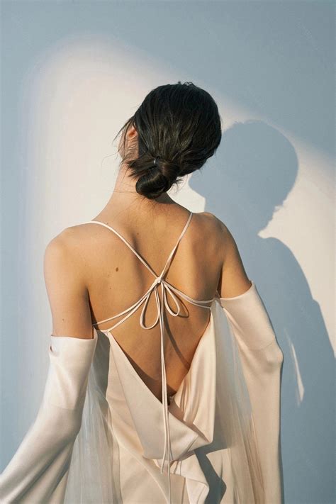 Silk Satin Wedding Dresses With Removeable Long Sleeves Chic DW634