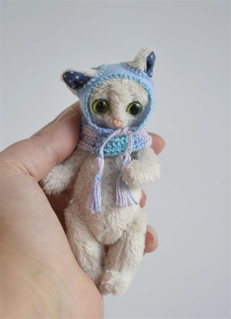 Котик в шапке / Авторские игрушки / Шопик - продать купить куклу ...