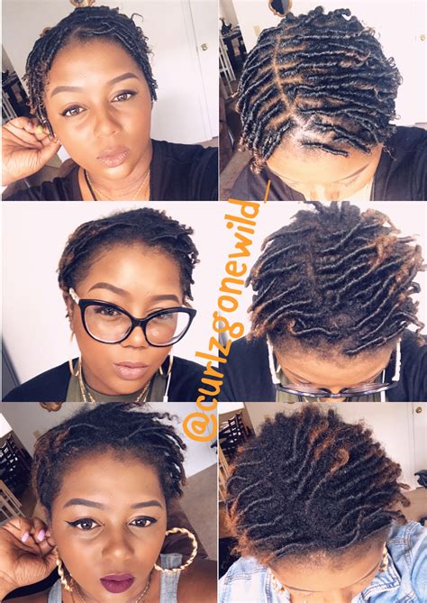 Simple steps show how to maintain starter locs on short hair now 7