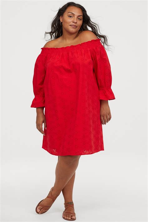 h & m plus size dresses