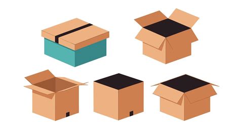 storage box vector art icons  graphics