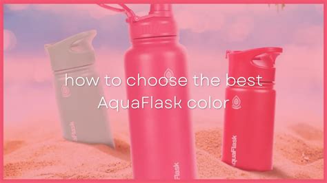 tips    choose   aquaflask color