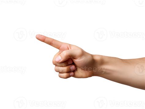hand pointing isolated  transparent background  png