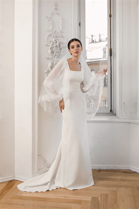 Swuare neck wedding dress 60 photos - Astyledwedding.com