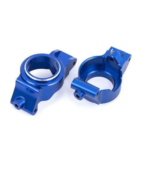 TRA7832-BLUE CASTER BLOCKS ALUM BLUE - HobbyQuarters