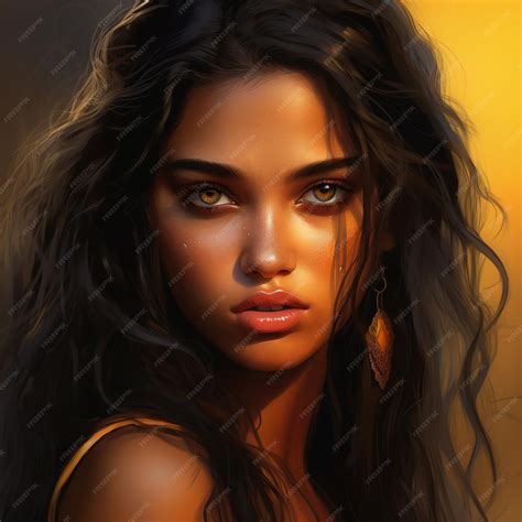 Premium Photo | Beautiful curvy latina with long blue and black or