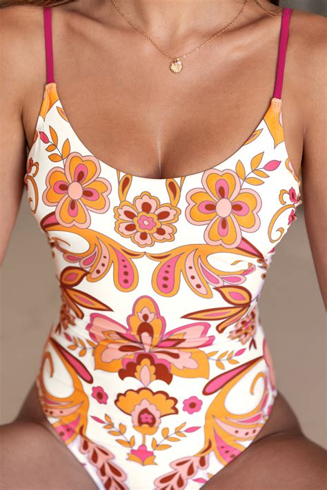 Boho Fun Floral One-Piece Swimsuit