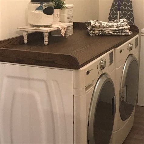 wooden washer  dryer topper  laundry room remodels