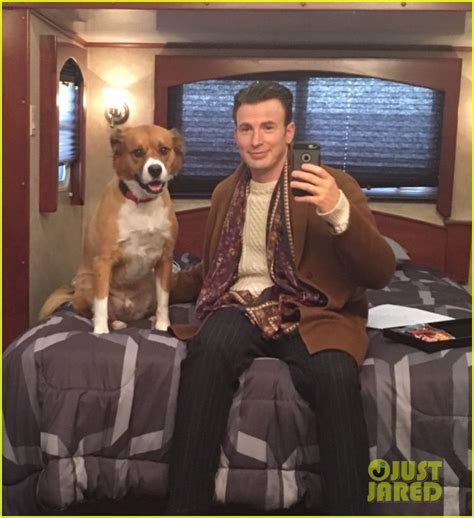 Chris Evans Shares Photo of His Dog Lying on His Shirtless Chest ...