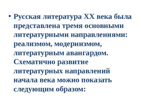 Литература 20 век( конспект- презентация)