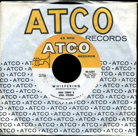 NINO TEMPO & APRIL STEVENS WHISPERING / TWEEDLEE DEE 1963 NM / NM ROCK