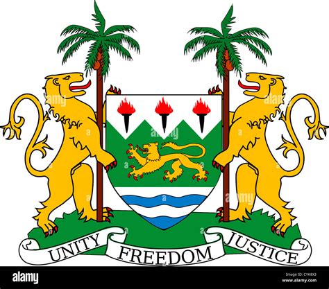 Coat of arms of the Republic of Sierra Leone Stock Photo - Alamy