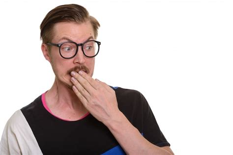 premium photo young handsome man  guilty  white wall