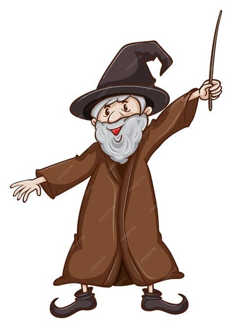vector  simple sketch   wizard