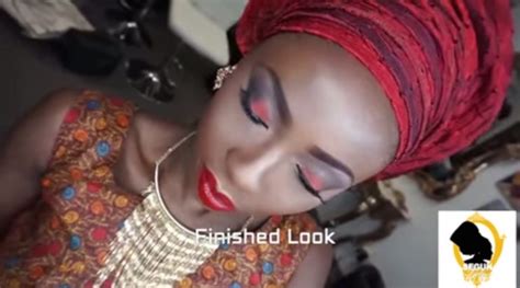 Red Lids and Lips - Get this look by Segun Gele & Watch him work his ...