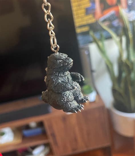 Mini Godzilla Fanart Figure, Keychain Optional - Etsy