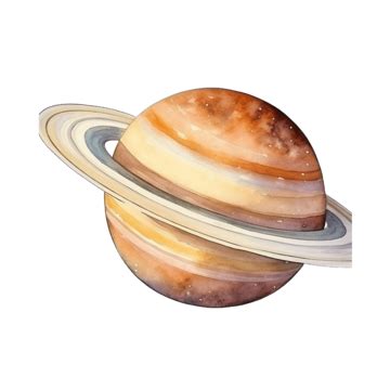 Saturn Watercolor Watercolor Illustration With Solar System Planets ...