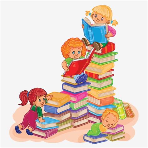 маленькие дети читают книгу PNG , чтение клипартов, чтение, книга PNG ...