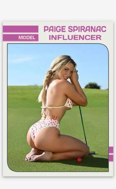 paige spiranac nmt custom art card model influencer golf hot