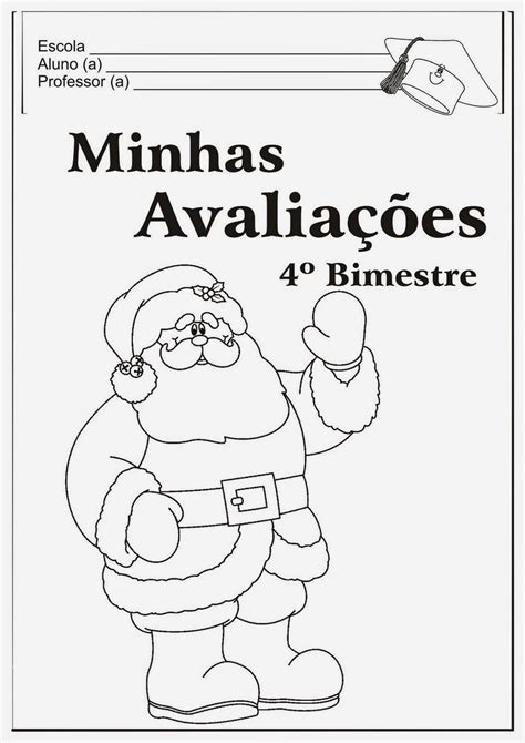 Capas De Provas 4 Bimestre - Educar X: Capas de provas 4° bimestre Natal (Capas de avaliações)
