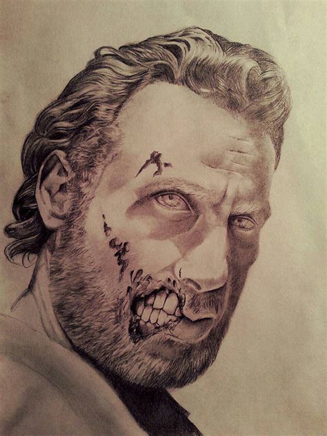 Walking Dead Zombie Drawing at PaintingValley.com | Explore collection of Walking Dead Zombie ...