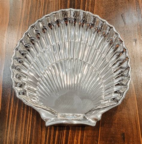 sterling silver shell dish  gorham