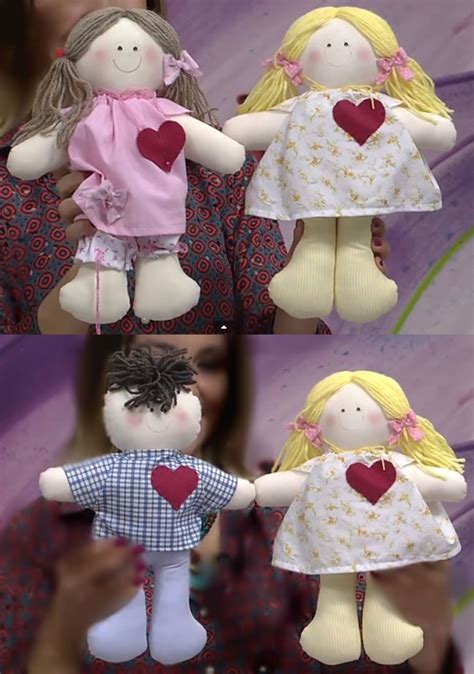Como Fazer Boneca De Pano A Mão Simples - Bonecas de Pano para Iniciante Passo a Passo (+ Moldes Grátis !)