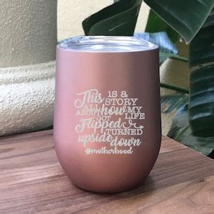 Personalized Coffee Travel Mug, Customized Stemless Wine Tumbler ...