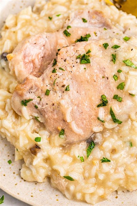 Super Easy Baked Pork Chops and Rice - 40 Aprons