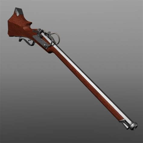 Arquebus 3D Model $39 - .lwo .obj .max .fbx .3ds - Free3D