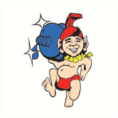 "Menehune Water Elf" Art Print by DankSpaghetti | Redbubble