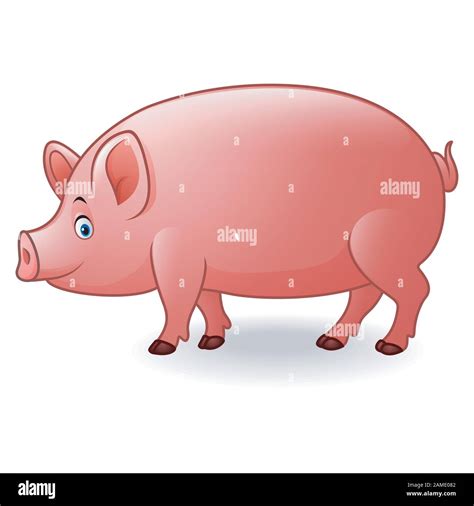 Cartoon happy pig Stock Vector Image & Art - Alamy