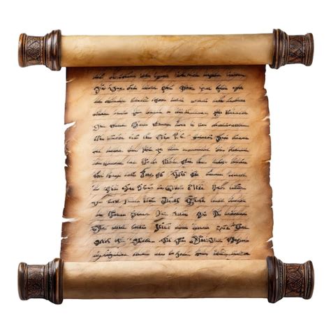 ancient scroll  writing premium ai generated psd