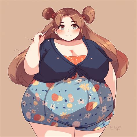 Kawaii Chubby Anime Girl Vinyl Sticker Body Positive Cute - Etsy Hong Kong